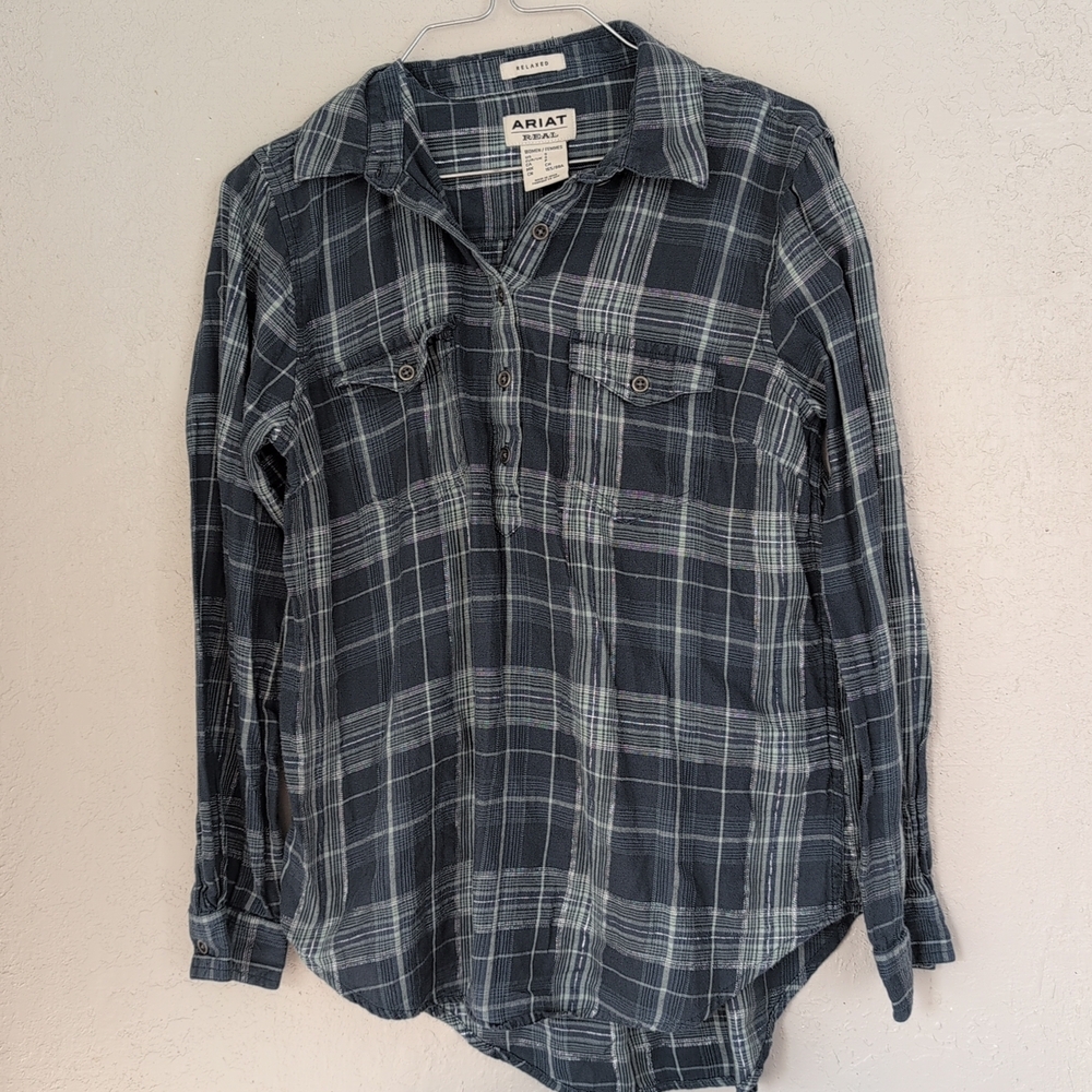 Ariat Plaid Button-Up Shirt